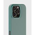 iPhone 16 Pro Max Holdit Silikonikotelo - Sammaleen vihreä
