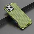 iPhone 16 Pro Max Honeycomb Armored Hybridikotelo - Vihreä