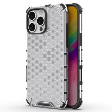 iPhone 16 Pro Max Honeycomb Armored Hybridikotelo - Harmaa