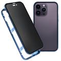 iPhone 16 Pro Max Magneettikotelo Panssarilasi - Yksityisyyssuoja - Tummansininen
