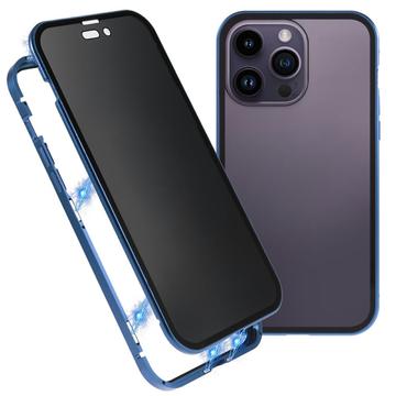iPhone 16 Pro Max Magneettikotelo Panssarilasi - Yksityisyyssuoja - Tummansininen