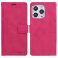iPhone 16 Pro Max Mercury Goospery Blue Moon lompakkokotelo - Kuuma Pinkki