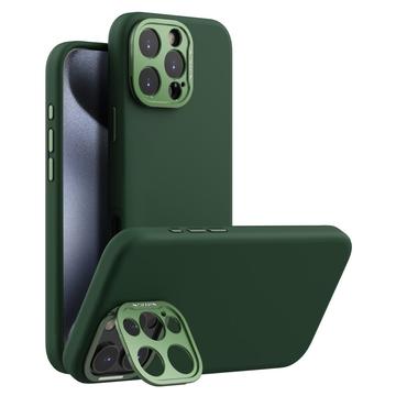 iPhone 16 Pro Max Nillkin LensWing Pro Nestemäinen silikonikotelo - MagSafe yhteensopiva - vihreä