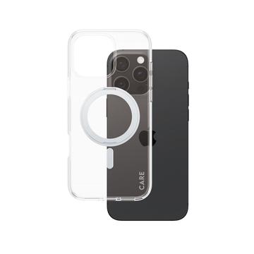 iPhone 16 Pro Max PanzerGlass Kickstand Care Kotelo - MagSafe-yhteensopiva - hopea