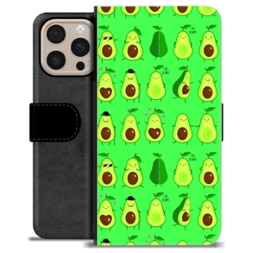 iPhone 16 Pro Max Premium Lompakkokotelo - Avokado-kuvio