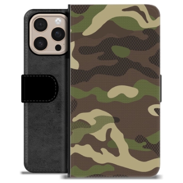 iPhone 16 Pro Max Premium Lompakkokotelo - Maastokuvionti