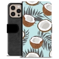 iPhone 16 Pro Max Premium Lompakkokotelo - Kookospähkinä