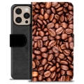 iPhone 16 Pro Max Premium Lompakkokotelo - Kahvipavut