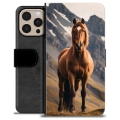 iPhone 16 Pro Max Premium Lompakkokotelo - Hevonen