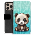 iPhone 16 Pro Max Premium Lompakkokotelo - Panda