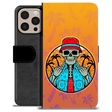 iPhone 16 Pro Max Premium Lompakkokotelo - Luuranko Kesä