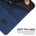 iPhone 16 Pro Max Rhombus kuvio lompakkokotelo magneettisuljin - sininen