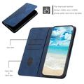 iPhone 16 Pro Max Rhombus kuvio lompakkokotelo magneettisuljin - sininen