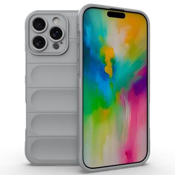 iPhone 16 Pro Max Rugged TPU Suojakuori - Vaaleanharmaa