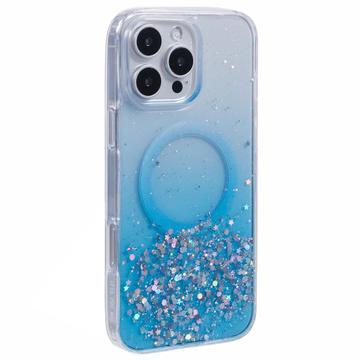iPhone 16 Pro Max Sparkle Glow MagSafe kotelo - sininen