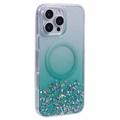 iPhone 16 Pro Max Sparkle Glow MagSafe kotelo - vihreä