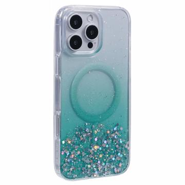 iPhone 16 Pro Max Sparkle Glow MagSafe kotelo - vihreä