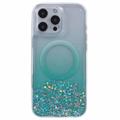 iPhone 16 Pro Max Sparkle Glow MagSafe kotelo - vihreä