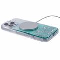 iPhone 16 Pro Max Sparkle Glow MagSafe kotelo - vihreä