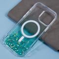 iPhone 16 Pro Max Sparkle Glow MagSafe kotelo - vihreä
