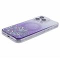 iPhone 16 Pro Max Sparkle Glow MagSafe kotelo - violetti