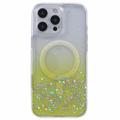 iPhone 16 Pro Max Sparkle Glow MagSafe kotelo - keltainen