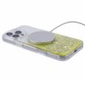 iPhone 16 Pro Max Sparkle Glow MagSafe kotelo - keltainen