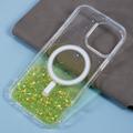 iPhone 16 Pro Max Sparkle Glow MagSafe kotelo - keltainen