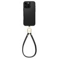 iPhone 16 Pro Max Spigen Cyrill Kajuk Classic Charm Mag Kotelo hihnalla - Musta