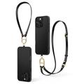 iPhone 16 Pro Max Spigen Cyrill Kajuk Classic Charm Mag Kotelo hihnalla - Musta