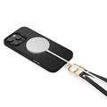 iPhone 16 Pro Max Spigen Cyrill Kajuk Classic Charm Mag Kotelo hihnalla - Musta