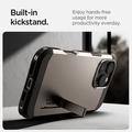 iPhone 16 Pro Max Spigen Tough Armor Mag Suojakuori - Asemetallin Harmaa