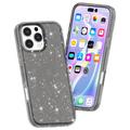 iPhone 16 Pro Max Stylish Glitter Series Hybridikotelo - Musta