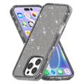 iPhone 16 Pro Max Stylish Glitter Series Hybridikotelo - Musta