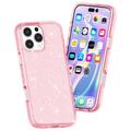 iPhone 16 Pro Max Stylish Glitter Series Hybridikotelo - Pinkki
