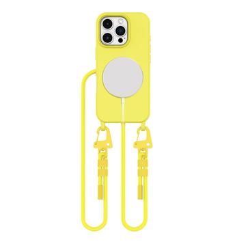 iPhone 16 Pro Max Tech-Protect MagNecklace MagSafe -kotelo - Keltainen