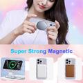 iPhone 16 Pro Max Wave-Edge Laser Glitter MagSafe kotelo - Kirkas