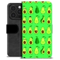 iPhone 16 Pro Premium Lompakkokotelo - Avokado-kuvio