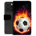 iPhone 16 Pro Premium Lompakkokotelo - Tulijalkapallo