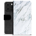 iPhone 16 Pro Premium Lompakkokotelo - Marmori
