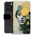 iPhone 16 Pro Premium Lompakkokotelo - Vintage-tunnelma