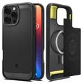 iPhone 16 Pro Spigen Rugged Armor Mag TPU-Kotelo - Musta