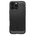iPhone 16 Pro Spigen Rugged Armor Mag TPU-Kotelo - Musta
