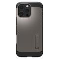 iPhone 16 Pro Spigen Tough Armor Mag Suojakuori - Asemetallin Harmaa