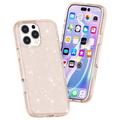 iPhone 16 Pro Stylish Glitter Series Hybridikotelo - Kulta