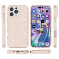 iPhone 16 Pro Stylish Glitter Series Hybridikotelo - Kulta