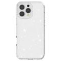 iPhone 16 Pro Stylish Glitter Series Hybridikotelo - Valkoinen