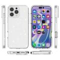 iPhone 16 Pro Stylish Glitter Series Hybridikotelo - Valkoinen