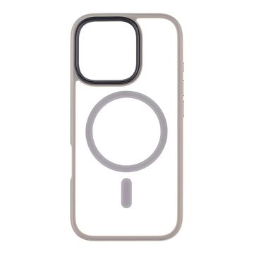 iPhone 16 Pro Tactical MagForce Hyperstealth Hybridikotelo - Vaaleanharmaa