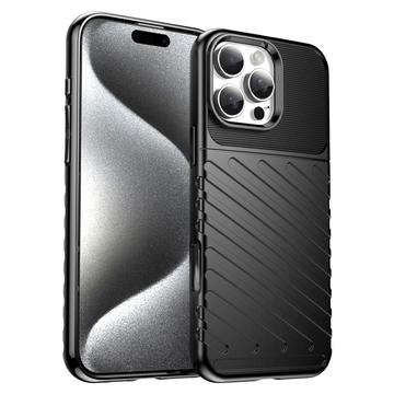 iPhone 16 Pro Thunder Sarja TPU Suojakuori - Musta